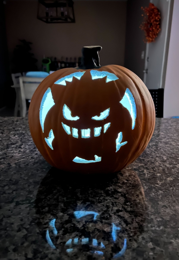 Kim's Gengar Halloween Pumpkin